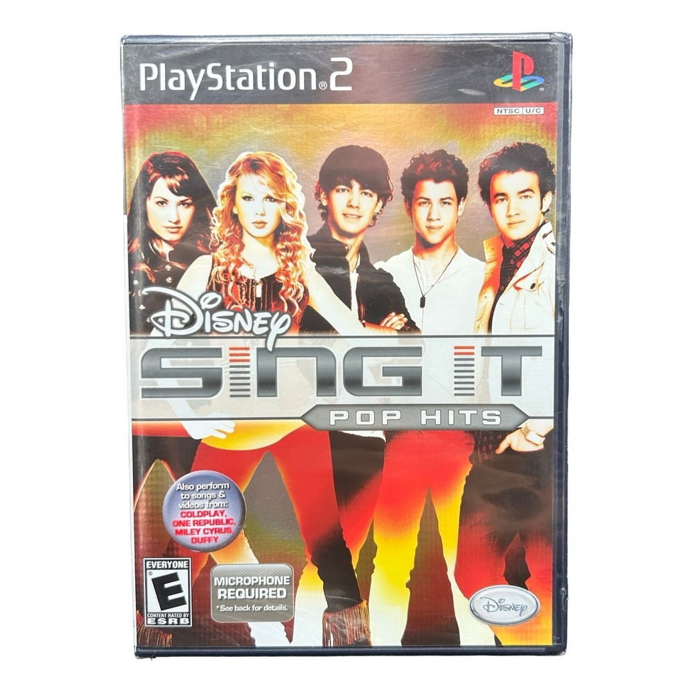 Disney Sing It Pop Hits Sony PlayStation 2 PS2 2009 New Sealed Taylor Swift